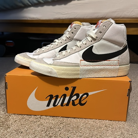 Nike Blazer Mid 77 Pro Club Vintage Retro Sneaker Trainers - Picture 3 of 9